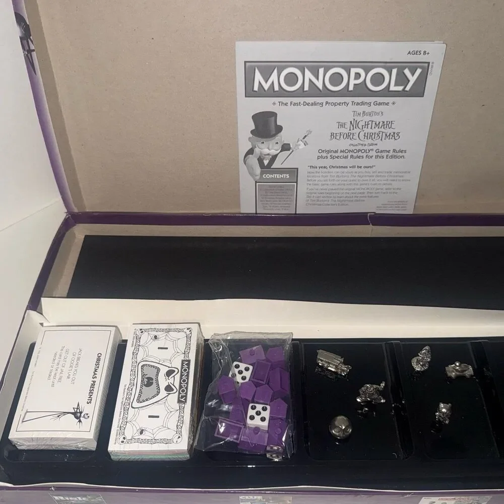 2009 Monopoly - The Nightmare Before Christmas: Collector's Edition w Tokens